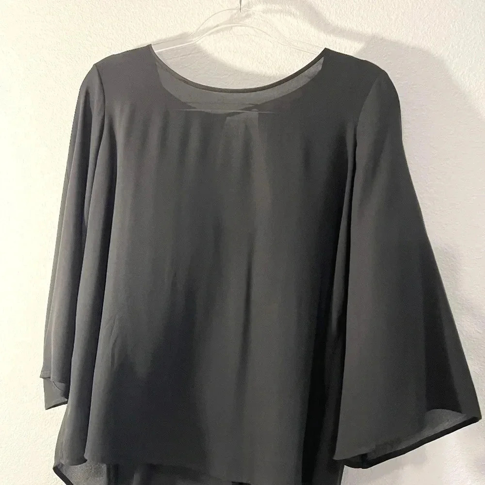 Gibson Latimer Black Blouse Medium